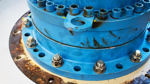 How are angle gears used in biogas production? 